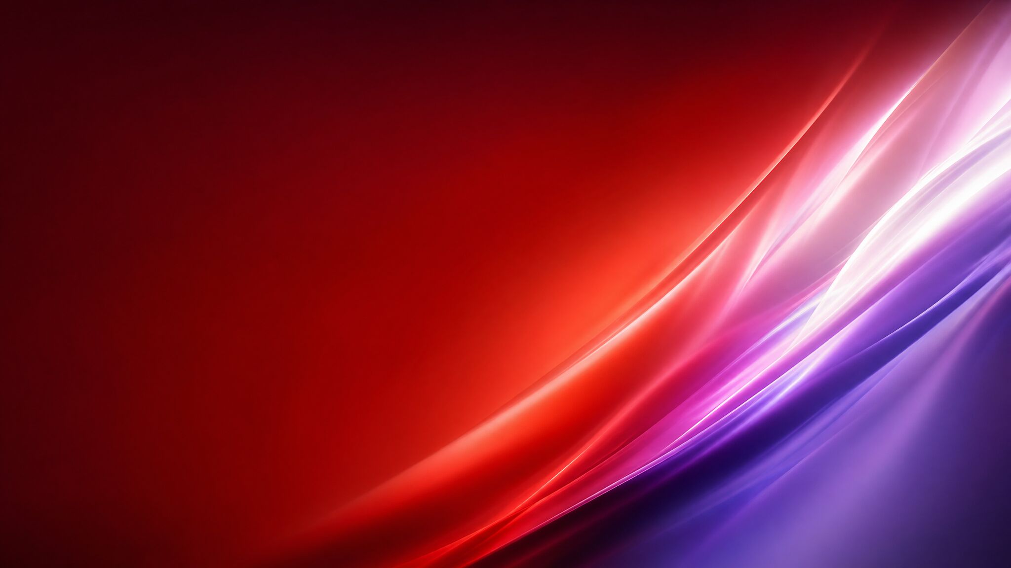 Abstrakte fließende Lichtform in Rot, Magenta und Violett